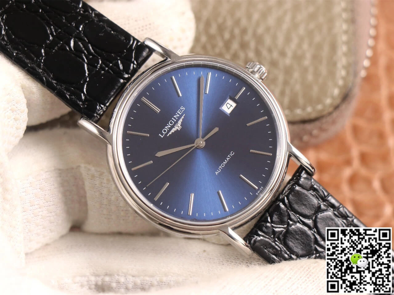 Longines Presence L4.921.4.92.2 KY Factory 1:1 Best Edition Replica Watch Leather Strap